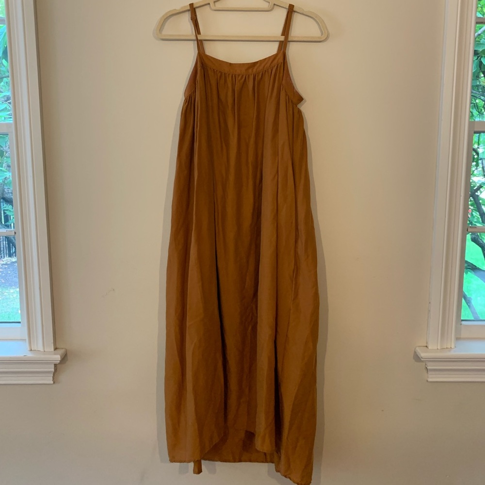 A New Day Target Burnt Orange Flowy Midi Dress Size M